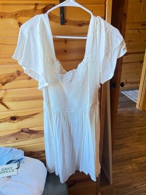 billy j white mini dress